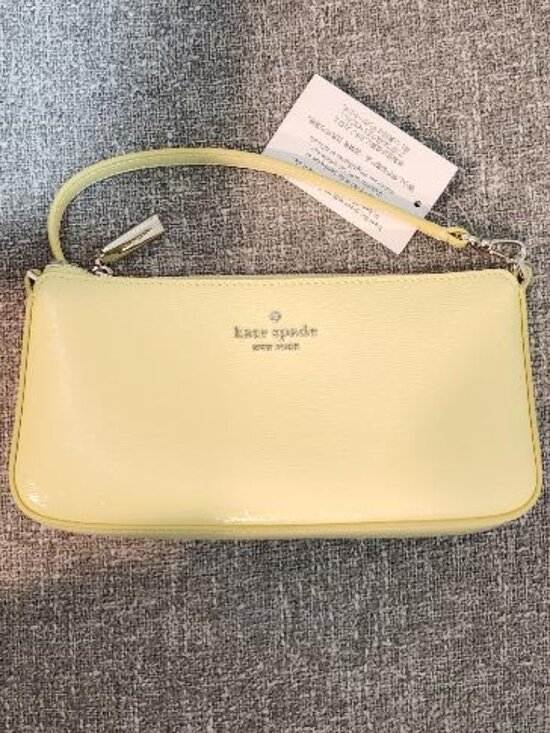 kate spade Handbags - Kate Spade Gemini Convertible Wristlet Tennis ball Green